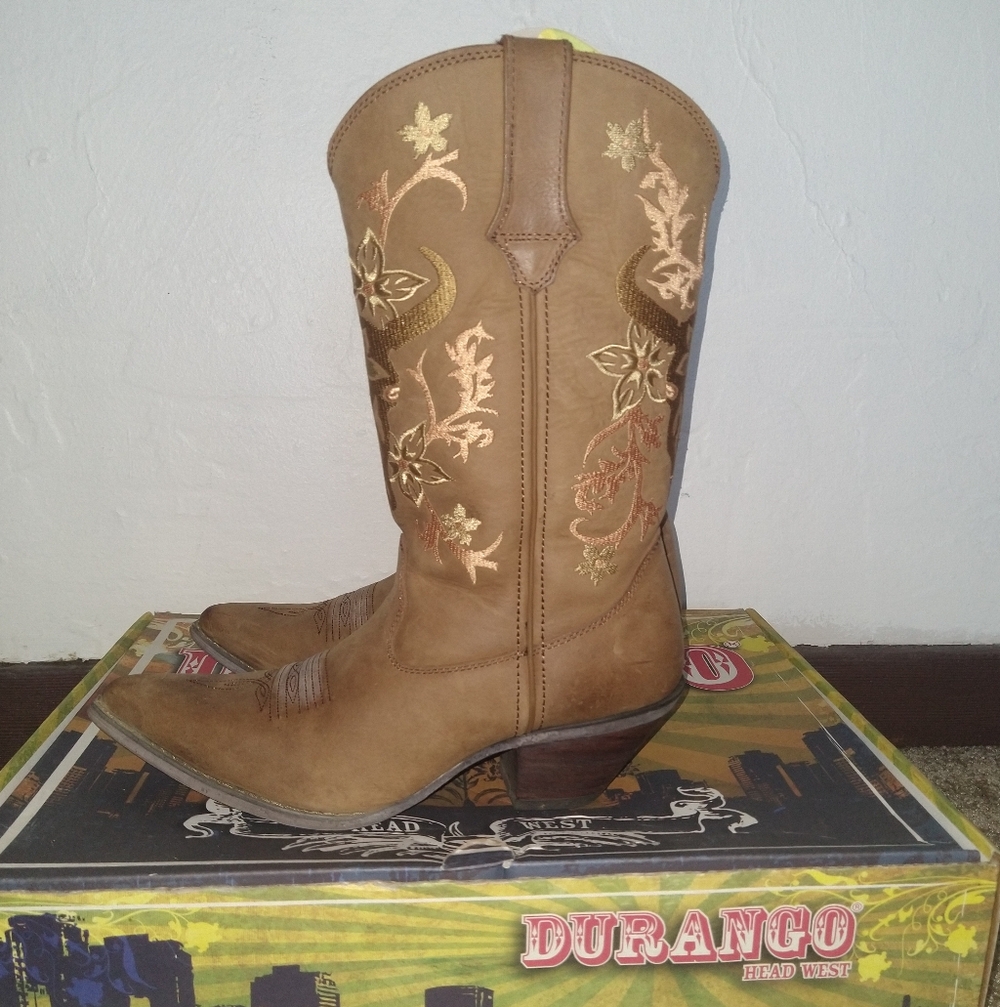 Durango Crush Western Boots (Cognac)